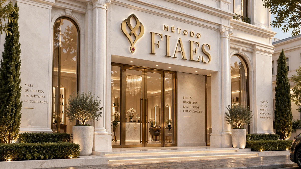 Método FIAES — identidade visual aplicada à fachada do salão